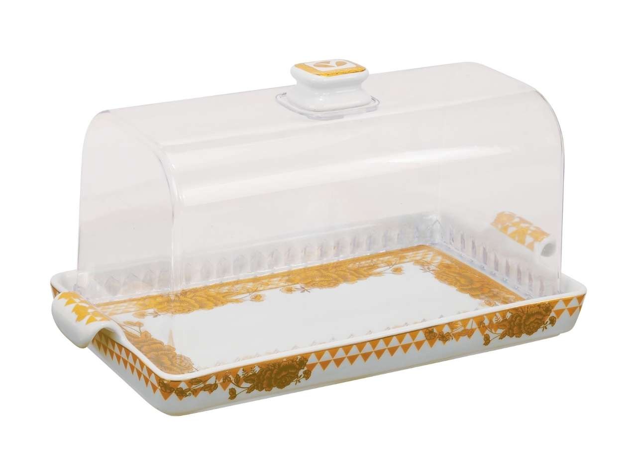 Piring Kue Persegi CRG-P76 Gemini Gold