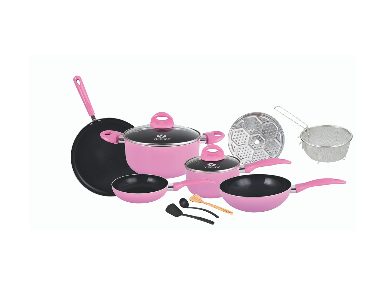 V712 Pink Set Peralatan Masak