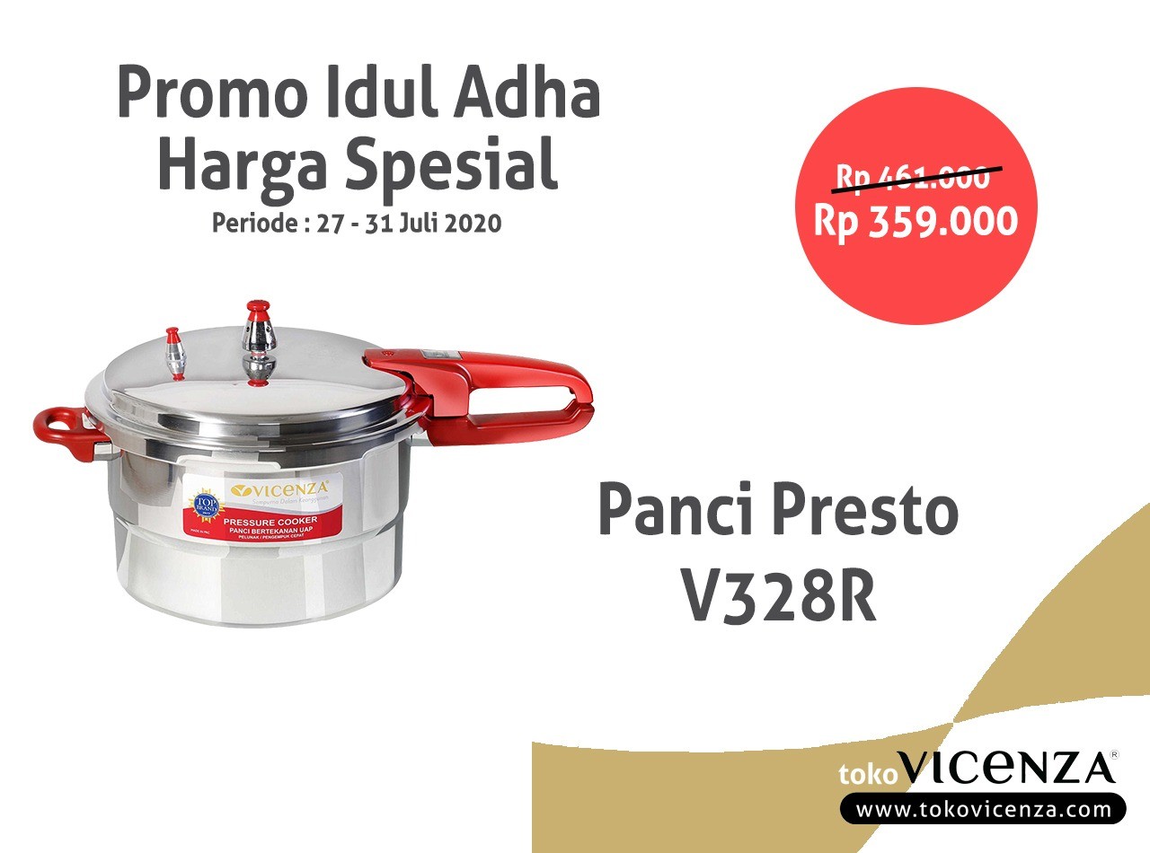 Panci Presto Gagang Merah 28 CM V328R