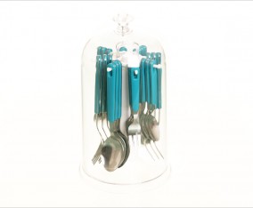 Sendok & Garpu Set V248C Warna Biru Muda