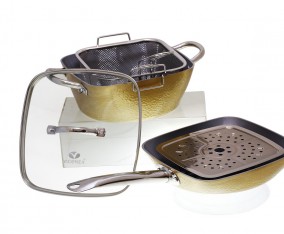 V5492 Gold Peralatan Masak Persegi