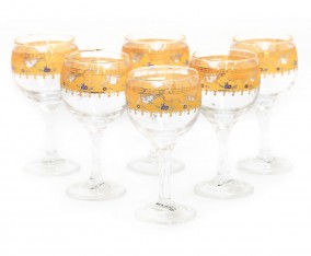 Gelas Wina VBL8 Motif Camelia
