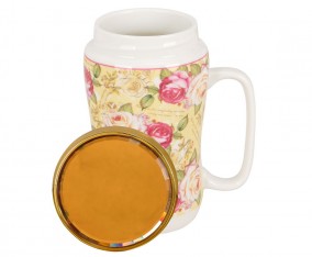 Mug Tahan Panas YA68 Motif Mawar
