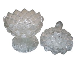 GLASSWARE SUGAR JAR 2PCS BV-001