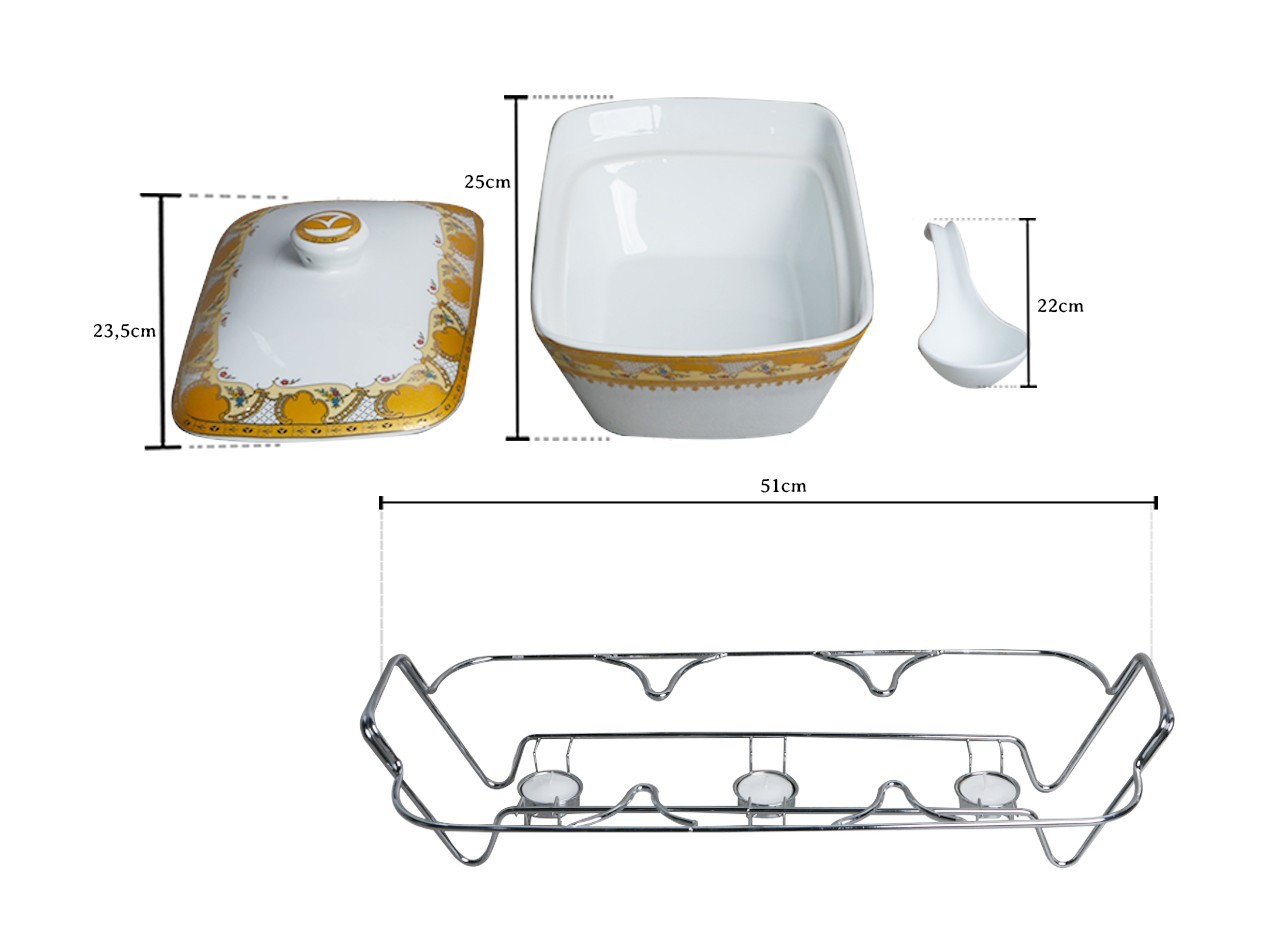 B751 Camelia Alat Saji dengan Rak