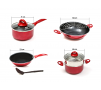 V709 Merah Peralatan Masak Praktis