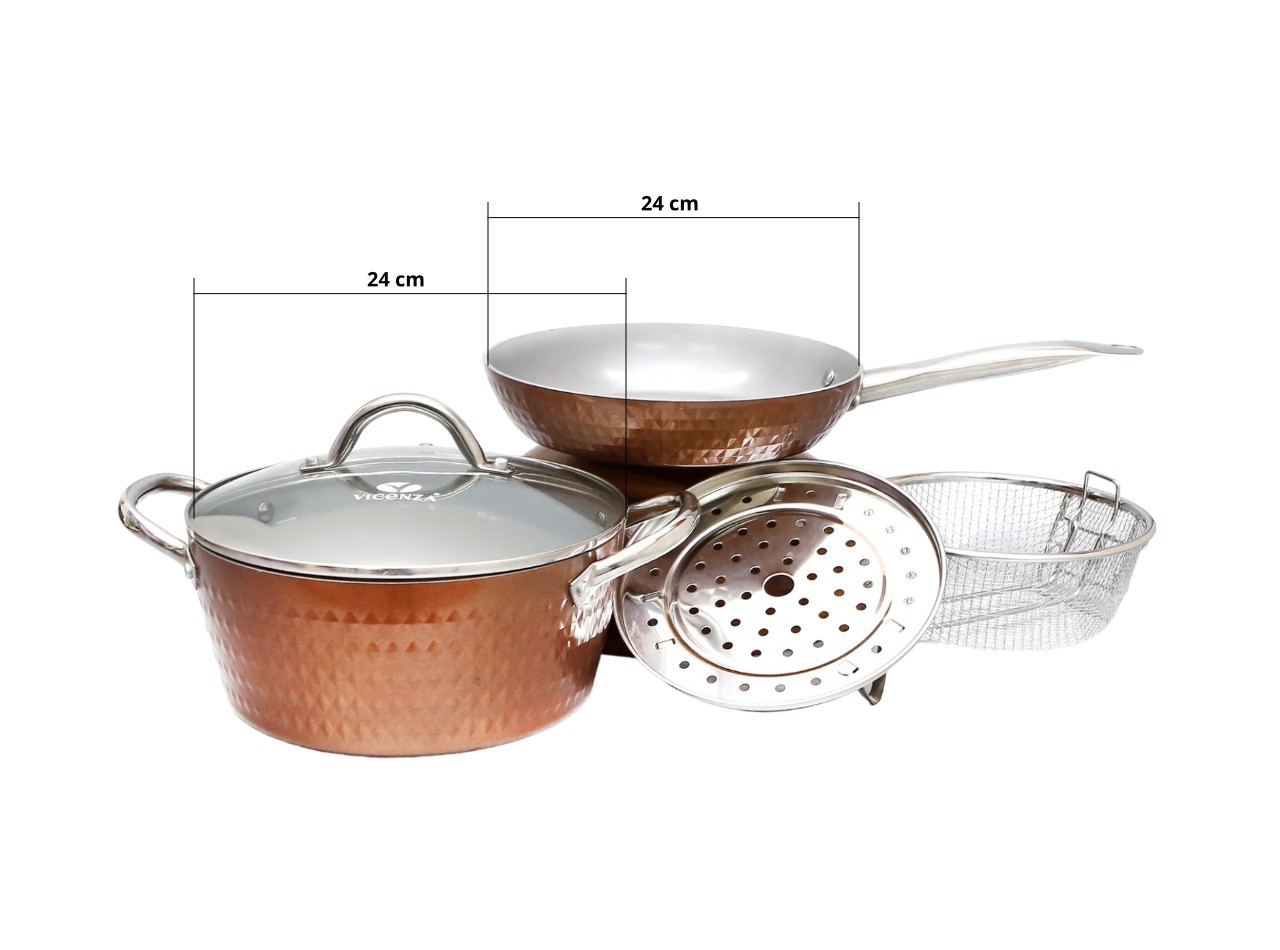 V5491 Copper Peralatan Masak Bulat