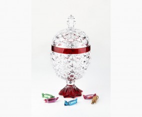 Toples Permen Kaca Nanas Merah Besar