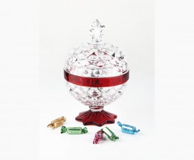 Toples Permen Kaca Nanas Merah Kecil