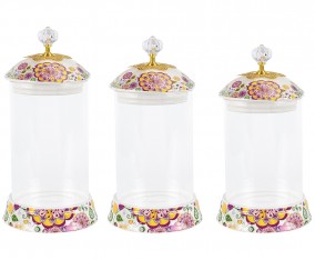 Toples Permen Kaca G301 Motif Gardenia