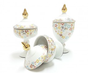 T383 Motif Poppy Toples Piala